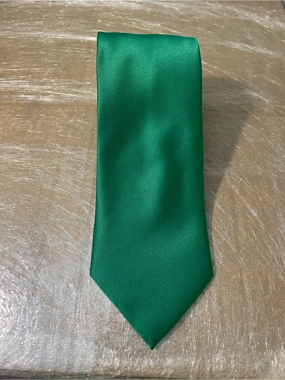 Satin Emerald Green Men's Necktie